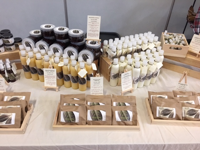 Aura Sensory Soaps, Shampoo, Conditioner and more on display