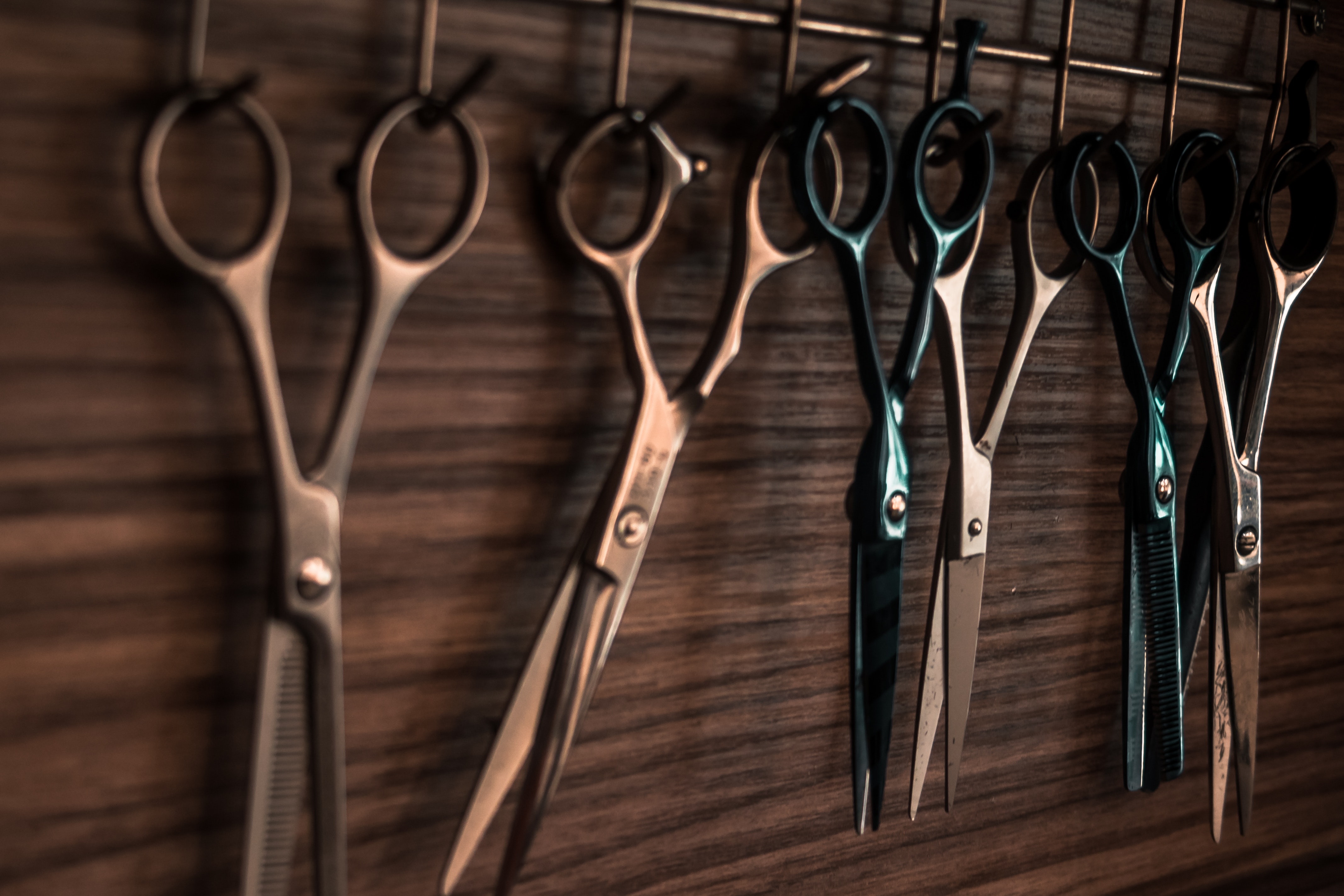 A Variety of Hair Cutting Shears